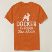 Docker door sneeuw Grappig kerstnieuwjaar D T-shirt (Design voorkant)