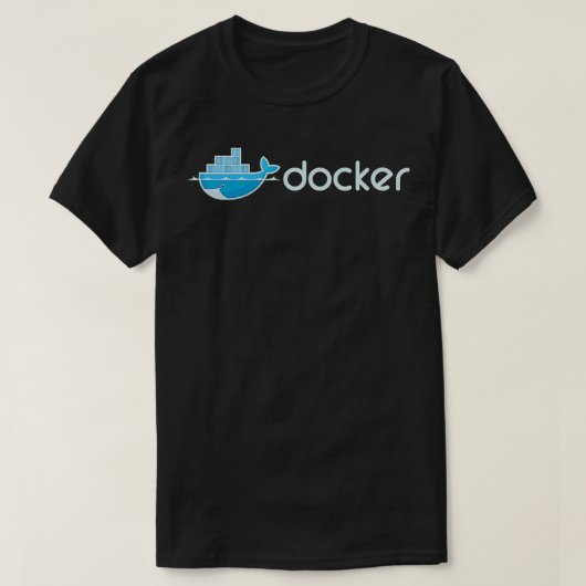 Docker Engine Build-toepassingen in geïsoleerde co T-shirt (Design voorkant)
