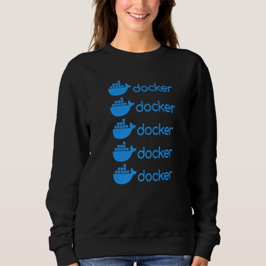 Docker Engine Programmeercodeer software ontwikke Trui (Voorkant)
