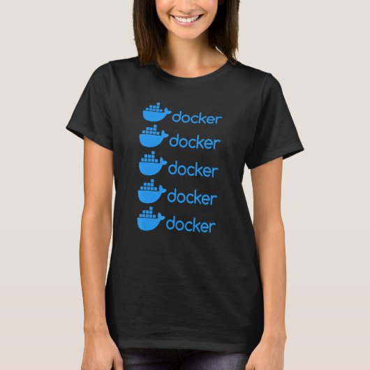 Docker Engine Programming Coding Software Deve T-shirt (Voorkant)
