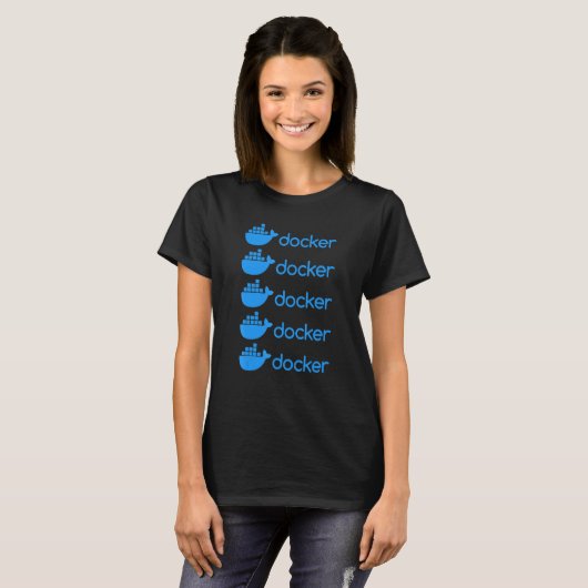Docker Engine   Programming  Coding  Software Deve T-shirt (Voorkant volledig)