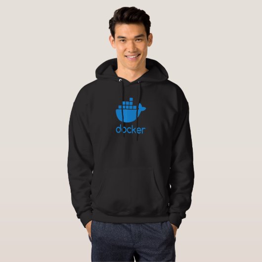 Docker Engine Software Programming Coding Deve Hoodie (Voorkant volledig)