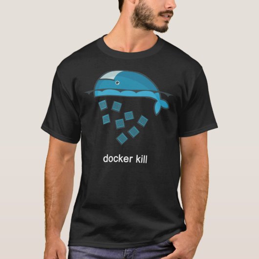 Docker Kill Funny Programmer Essential T-Shirt (Voorkant)