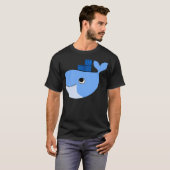 Docker Swarm Container Blue Whale Hackathon Tec T-shirt (Voorkant volledig)