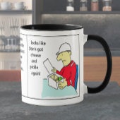 Docker verzendcontainer Cartoon humor Mok