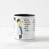 Docker verzendcontainer Cartoon humor Mok (Midden)