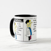 Docker verzendcontainer Cartoon humor Mok (Voorkant links)
