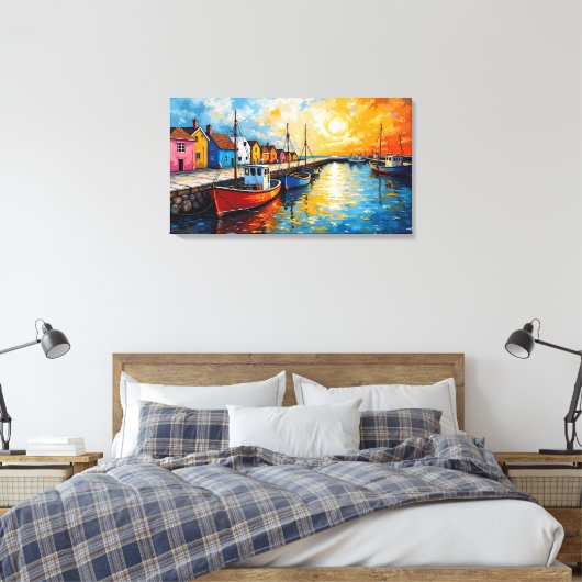 Docking Boats Canvas Art (Insitu (Slaapkamer))