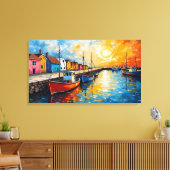 Docking Boats Canvas Art (Insitu (Woonkamer))