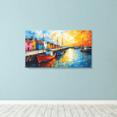 Docking Boats Canvas Art Afdruk (Insitu (Houten vloer))