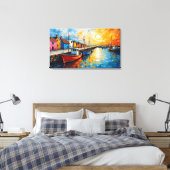 Docking Boats Canvas Art Afdruk (Insitu (Slaapkamer))