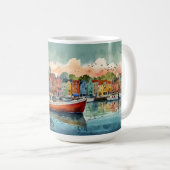 Docking Boats Coffee Mok (Voorkant rechts)