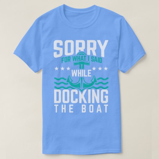 Docking the Boat wingsails oceaan boot cadeau T-shirt (Design voorkant)