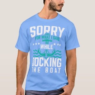 Docking the Boat wingsails oceaan boot cadeau T-shirt