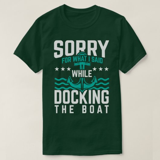 Docking the Boat wingsails oceaan boot cadeau T-shirt (Design voorkant)