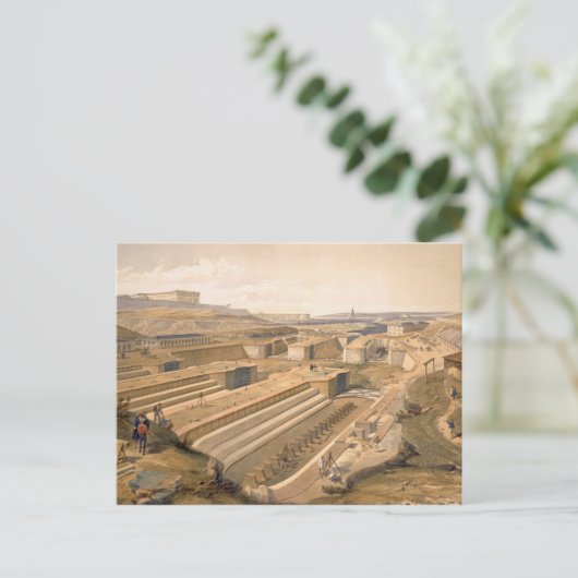 Docks in Sebastopol, bord uit 'The Seat of War i Briefkaart (Staand voorkant)