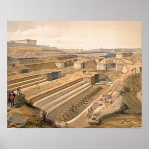 Docks in Sebastopol, bord uit 'The Seat of War i Poster