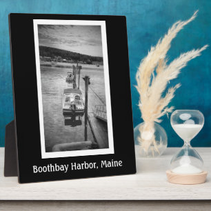 Dockside Boothbay Harbor 8x10 Met Ezel Fotoplaat