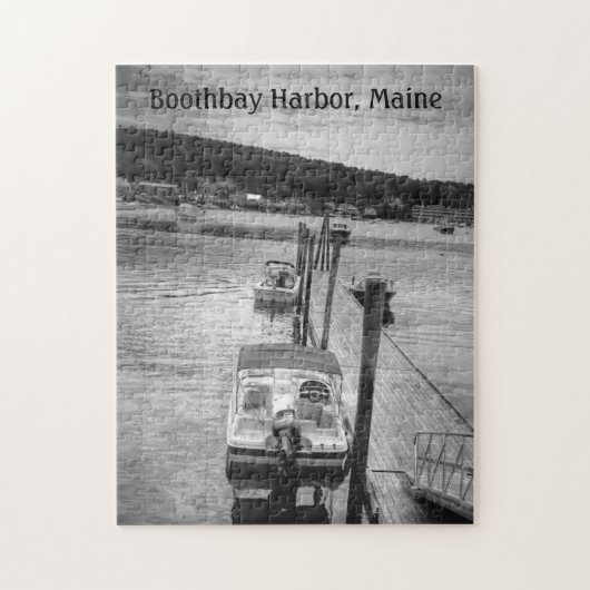 Dockside Boothbay Harbour 11x14 Photo Puzzle w/Box Legpuzzel (Verticaal)