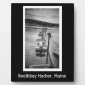 Dockside Boothbay haven 8x10 met Easel Fotoplaat (Voorkant)