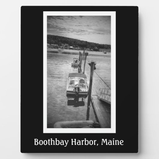 Dockside Boothbay haven 8x10 met Easel Fotoplaat (Voorkant)