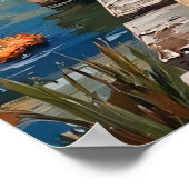 Dockside Dilemma: Sasquatch en de Elk Poster (Hoek)