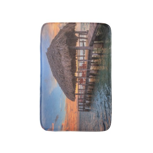 Dockside Sunrise Badmat (Voorkant Verticaal)