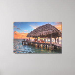 Dockside Sunrise Canvas Afdruk