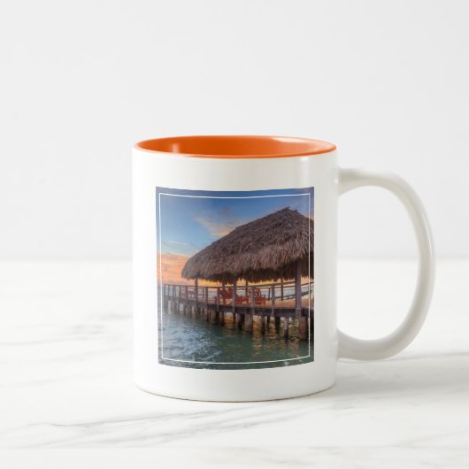 Dockside Sunrise Tweekleurige Koffiemok (Rechts)