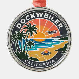 Dockweiler State Beach Californië Metalen Ornament