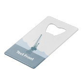 Dockyard Crane Creditkaart Flessenopener (Voorkant Gekanteld)