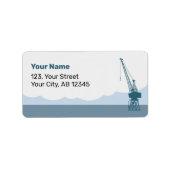 Dockyard Crane Etiket (Voorkant)