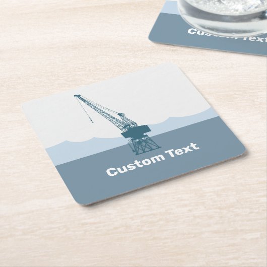 Dockyard Crane Kartonnen Onderzetters (Schuin)