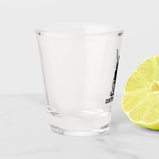 Dockyard Crane Shot Glas (Links)