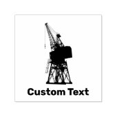 Dockyard Crane Zelfinktende Stempel (Design)