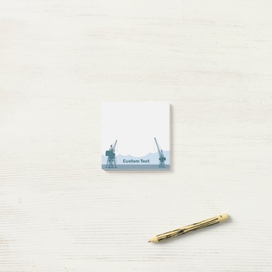 Dockyard Cranes Post-it® Notes (Op bureau)