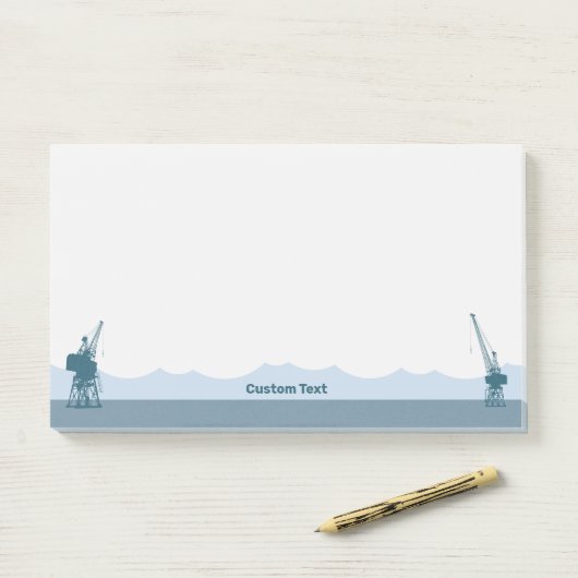 Dockyard Cranes Post-it® Notes (Op bureau)