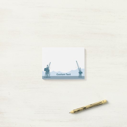 Dockyard Cranes Post-it® Notes (Op bureau)