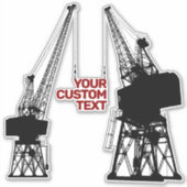 Dockyard Cranes Sticker (Voorkant)