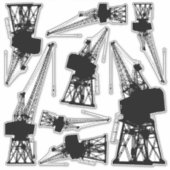 Dockyard Cranes Sticker Set (Voorkant)