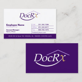 DocRX-sjabloon voor visitekaartjes