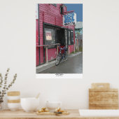 Doc's Bike Shop, Stockton, Californië Poster (Keuken)