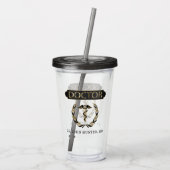 Doctor - Acrylknollen personaliseren Acryl Drinkbeker (Achterkant)