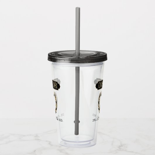 Doctor - Acrylknollen personaliseren Acryl Drinkbeker (Rechts)