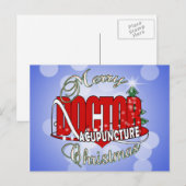 DOCTOR ACUPUNCTURE MERRY CHRISTMAS FEESTDAGENKAART (Voorkant / Achterkant)