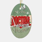 DOCTOR ACUPUNCTURE MERRY CHRISTMAS KERAMISCH ORNAMENT (Links)