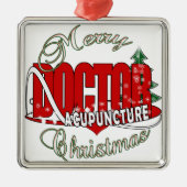 DOCTOR ACUPUNCTURE MERRY CHRISTMAS METALEN ORNAMENT (Voorkant)