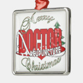 DOCTOR ACUPUNCTURE MERRY CHRISTMAS METALEN ORNAMENT (Links)