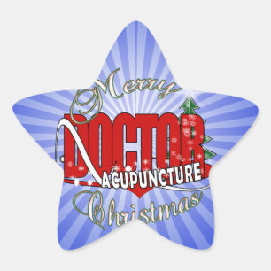 DOCTOR ACUPUNCTURE MERRY CHRISTMAS STER STICKER