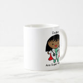 Doctor Afro-Amerikaans Vrouw Personaliseren Koffiemok (Voorkant rechts)